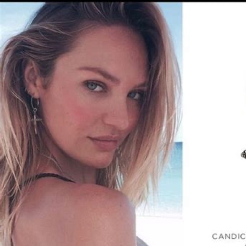 Free people Luv Aj Gold Plated Cross Classic Earrings Candace